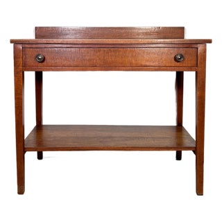 1940s Vintage Two Tier Console Table For Sale