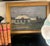 Landscape oil painting on board, painted in 1918 by German artist Max Gretschel (1883-1995). The painting is of a cottage...