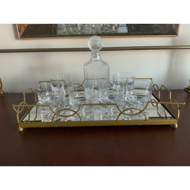 1980s Double Old Fashion Floating Bubble /Rock Glasses- Set of 6 For Sale - Image 9 of 9