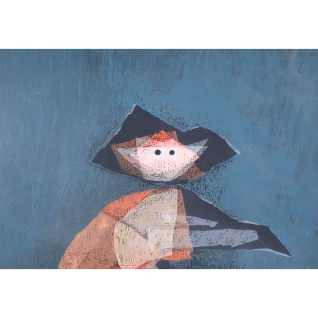 Cubism "Personaje" (Character) - Abstracted Figurative Serigraph on Paper (#146/175) by Victor Chab For Sale - Image 3 of 8