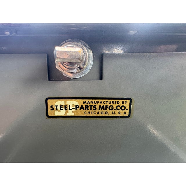 Industrial Vintage Steel-Parts MFG Co. Chicago Industrial Steel Storage Cabinet For Sale - Image 3 of 11