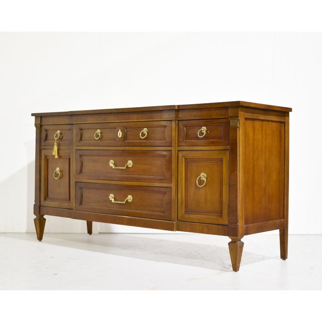 Transitional Mid Century Transitional Credenza by Thomasville For Sale - Image 3 of 15