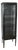 Black Lacquered Iron Display Case, 1950 For Sale