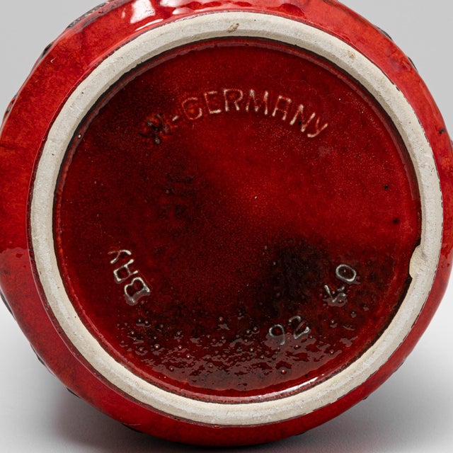 20th Century German 'W. Germany' Ceramic Vase For Sale - Image 14 of 18