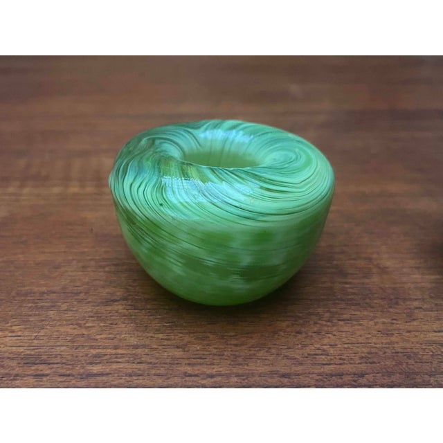 Vintage Swirl Cloud Art Glass Candleholder, 1970s, Set of 2 For Sale - Image 3 of 9