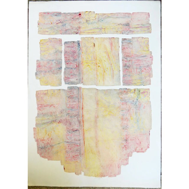 1980s "Lower Canyon IV" Minimalist Monotype by Janet Jones For Sale - Image 9 of 9