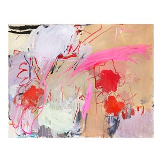 Contemporary Abstract Acrylic on Canvas "Godspeed" by Macha Poynder For Sale