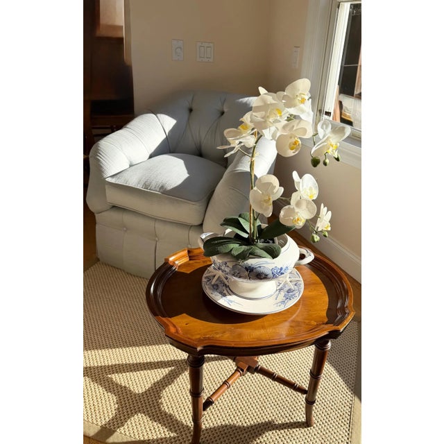 Oval Accent Side Table For Sale - Image 12 of 14
