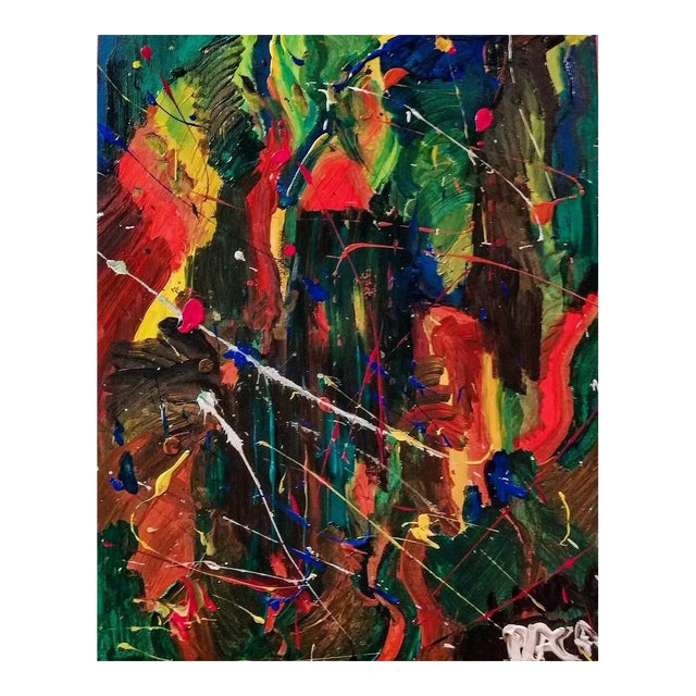 Laura Placa - Love - Original Painting on Canvas - 2010s For Sale