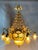 1970 French Louis XVI Bronze Gold Crystal Chandelier For Sale - Image 6 of 18