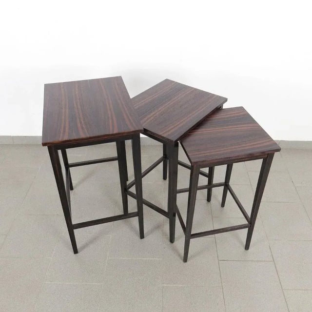 1930s Vintage Nesting Tables, Set of 3 For Sale - Image 5 of 6