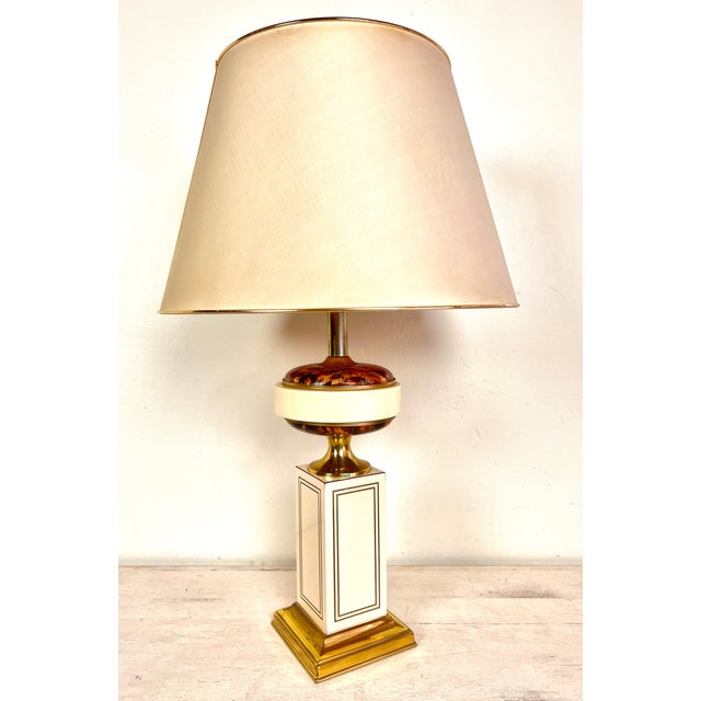 Hollywood Regency Table Lamp from House Le Dauphin For Sale - Image 3 of 18