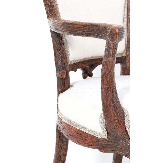 Wood Walnut Black Forest Armchair by Matthijs Horrix for Horrix the Hague, 1880s For Sale - Image 7 of 15