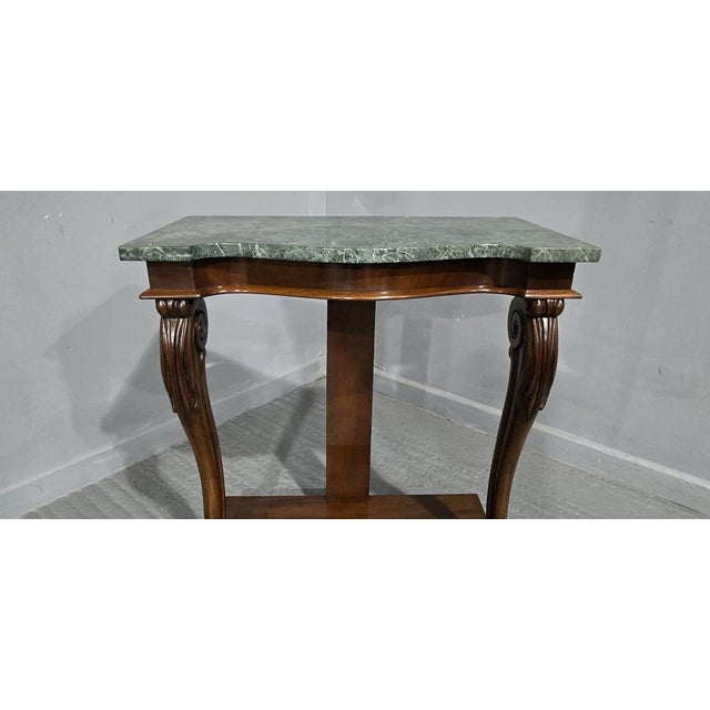 Brown Mahogany Console Table, 1880 For Sale - Image 8 of 10