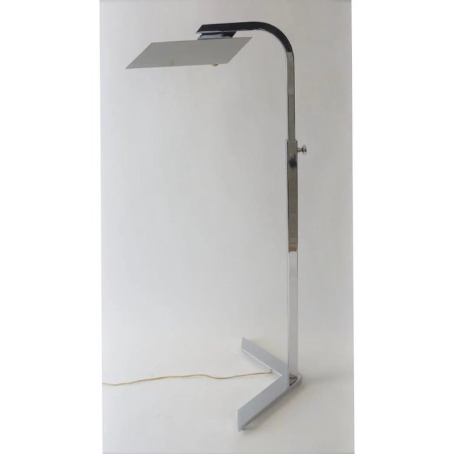 1990s Floor Lamp Casella Style Adjustable Chrome For Sale - Image 5 of 12