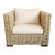 Contemporary Rattan Cube Arm Chair For Sale - Image 10 of 11