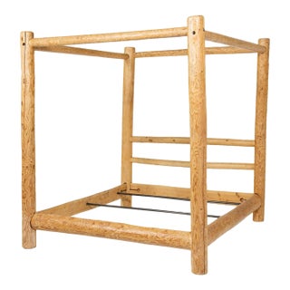 Vintage Adirondack Log King Bed For Sale