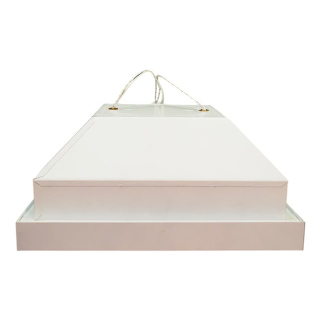 Vintage Danish White Pendant Lamp from Louis Poulsen, 1970s For Sale