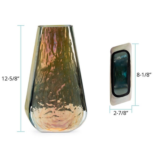 Glass Ragnar Vase- Short For Sale - Image 7 of 10