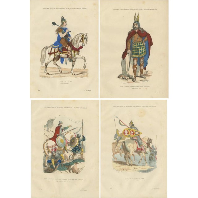 Black Early French Warriors and Nobility, 1800s, Paper For Sale - Image 8 of 8