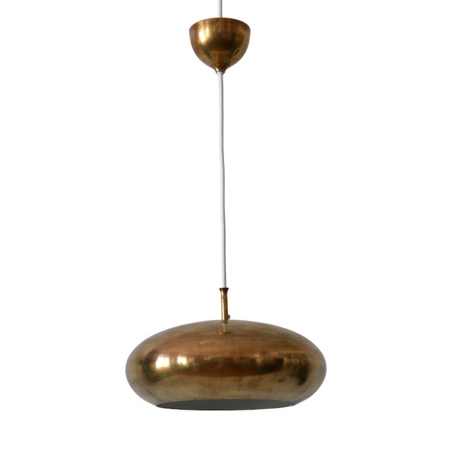 Mid-Century Modern Brass Pendant Lamp by Falkenbergs Belysning, Sweden, 1960s For Sale