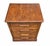 Brown Antique Victorian Oak Four Drawer Oak Wood File Cabinet With Pull Out Work Tab For Sale - Image 8 of 12