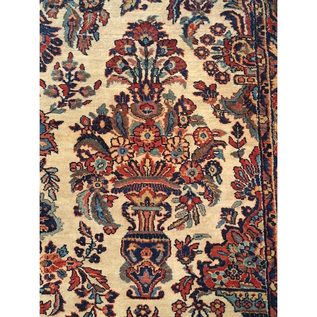 Circa 1900 Persian Sorouk Rug For Sale In Los Angeles - Image 6 of 9