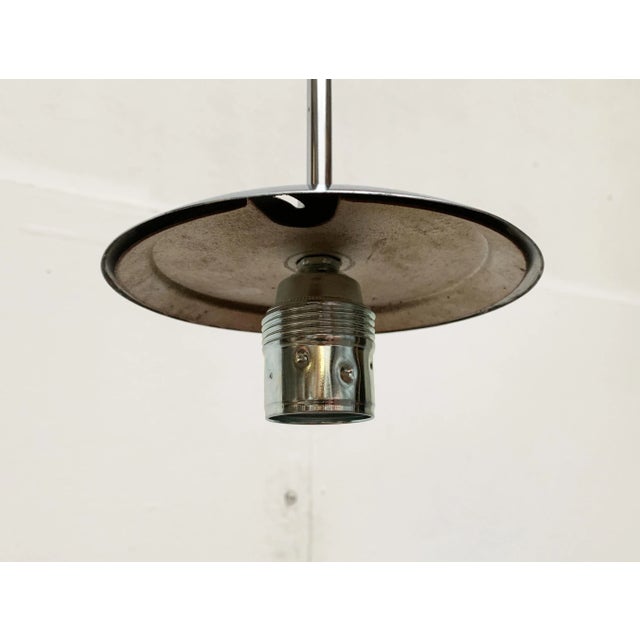 Mid-Century German Glass and Metal Ball Pendant For Sale - Image 13 of 18