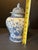 Ceramic Vintage Chinoiserie Blue White Floral Porcelain Ginger Jar Lid For Sale - Image 7 of 8