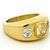 Mid-Century Modern Vintage 1970s 18k Gold Diamond Gypsy Ring, 1.75 Carats Total, Size 5.75 For Sale - Image 3 of 16
