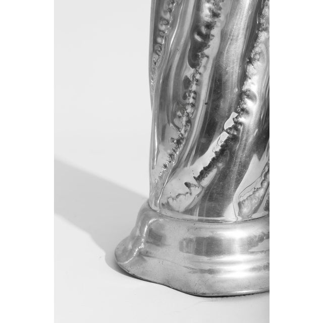 1990s Studio Pewter Lamp Set by Peter Fontier For Sale - Image 4 of 8