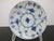 Royal Copenhagen Royal Copenhagen Denmark 2162 Plain Blue Fluted Saucer Plate Set of 3 For Sale - Image 4 of 6