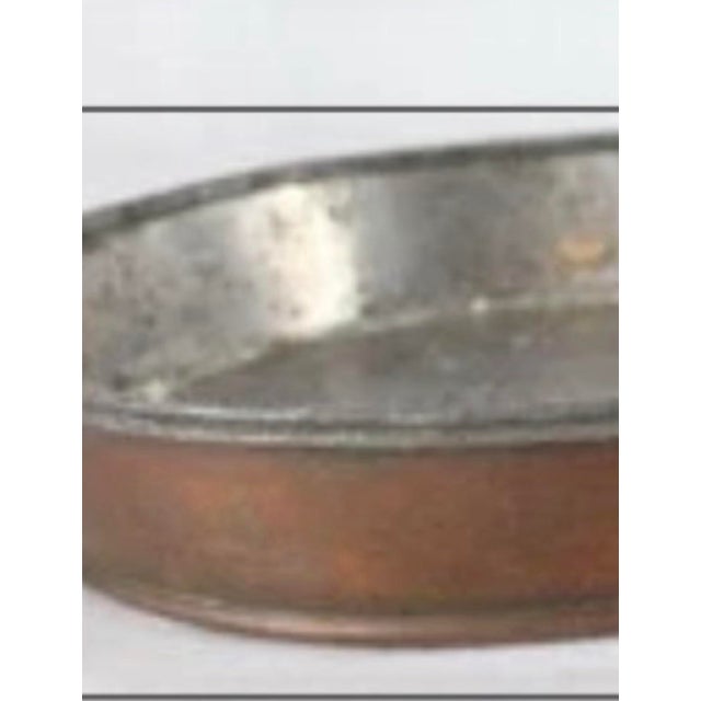 Metal 1890 Copper “Cowboy” Tea or Coffee Kettle & 2 Copper Pans For Sale - Image 7 of 7