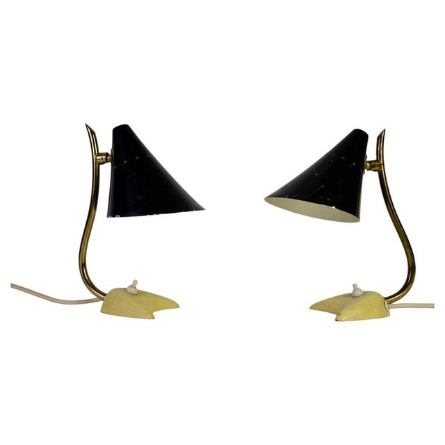Mid-Century Modern Italian Brass Table Lamps, 1960s, Set of 2 For Sale - Image 15 of 15