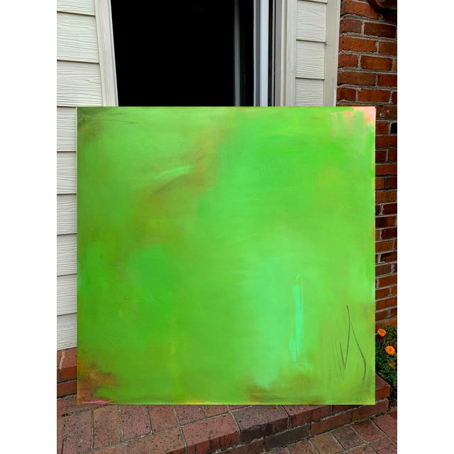 Stunning Large "Morning Glory" by Trixie Pitts Abstract Expressionist Oil Painting For Sale - Image 11 of 12