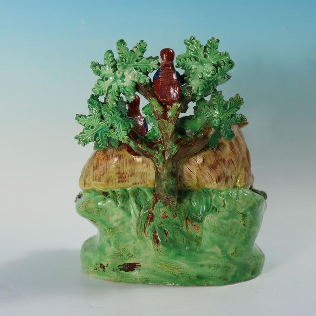 19th Century Staffordshire Pearlware Bocage Romulus and Remus Figure Group For Sale - Image 5 of 15
