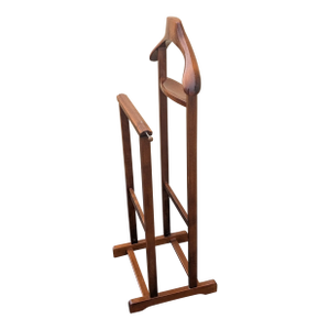 1970s Italian Mid-Century Wood Valet Stand Dressboy