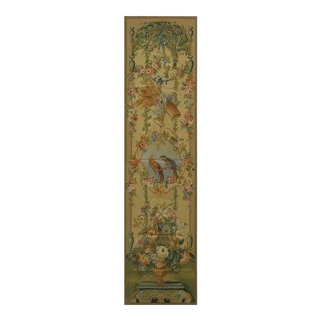 Vintage Floral and Bird Tapestry For Sale