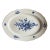 Large 19" Antique 19th Century German Meissen Porcelain Blue and White Floral Platter With Insects For Sale