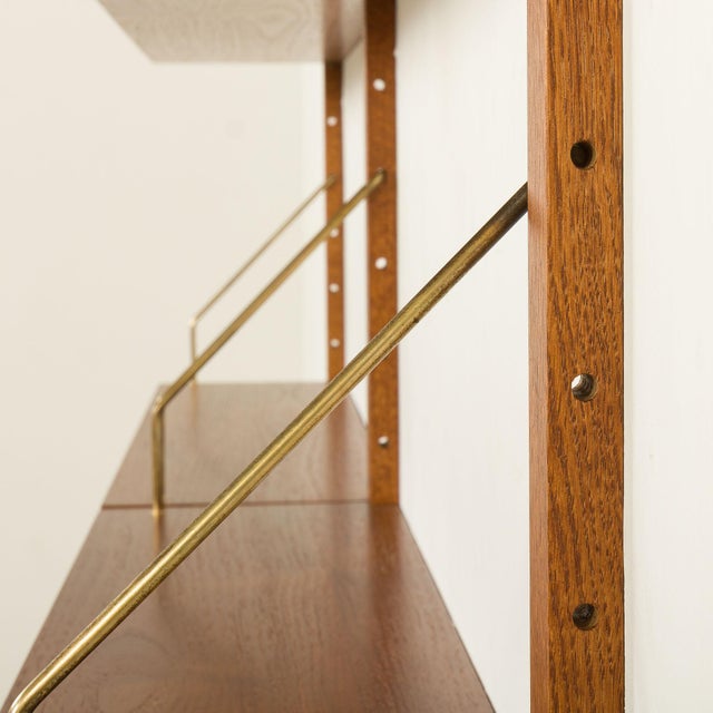 Danish Teak Wall Unit in the style of Cadovius, Sorensen, 1960s For Sale - Image 11 of 14