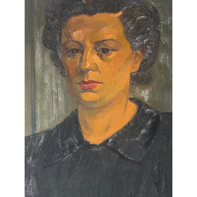 Dré Van Den Langenbergh, Portrait, Oil on Canvas For Sale - Image 3 of 8