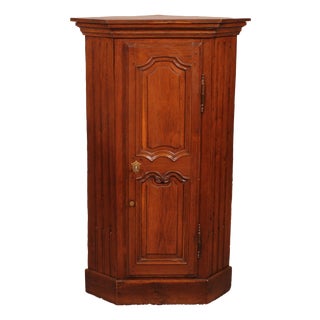 18th Century Louis XV Style Oak Corner Cabinet For Sale