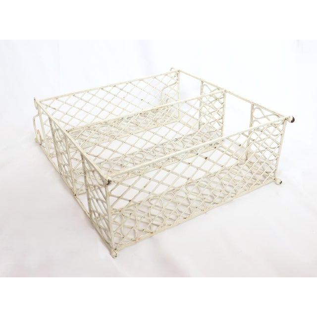 Vintage Iron 3-Tier Shelving Unit or Display Rack For Sale - Image 12 of 12