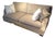 Hickory Chair Sofa Upholstered in Neutral Tan/Brown Herringbone For Sale