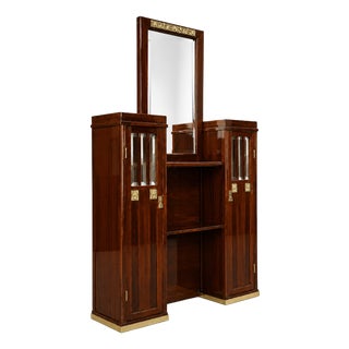 Secessionist Mirror with Display Case Components from Wiener Werkstätte, 1901 For Sale