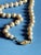 Vintage Mid Century Japanese Glass Faux Pearl Necklace With Filigree Fishhook Clasp For Sale In New York - Image 6 of 10
