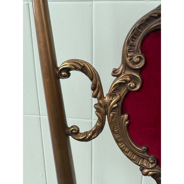 Vintage Chiavari Chair in Brass and Velvet, 1960s For Sale - Image 15 of 17