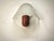1980s Red Wall Light from Veart, 1980s For Sale - Image 5 of 6