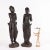 Pair of Burmese wooden figures depicting two Nats 'of the spirits of the places'. Expertly carved in solid wood, with...