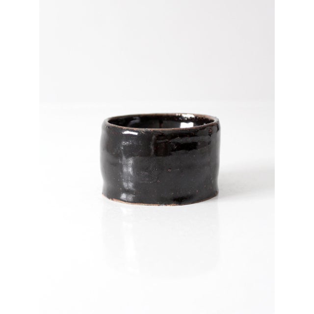 Late 20th Century Vintage Handmade Studio Pottery Bowl For Sale - Image 5 of 9